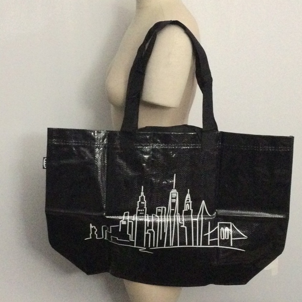 Ikea Limited Edition, BLACK, New York City Skyline NYC, Ikea MEDIUM 2 BAGS - Picture 2 of 8